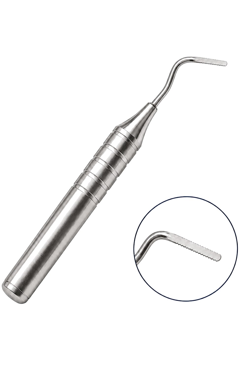 NiTi Perio Saw Angled tip for mesial and distal roots, micro-serration zoom