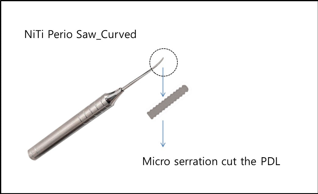NiTi Perio Saw Curved tip, product photo
