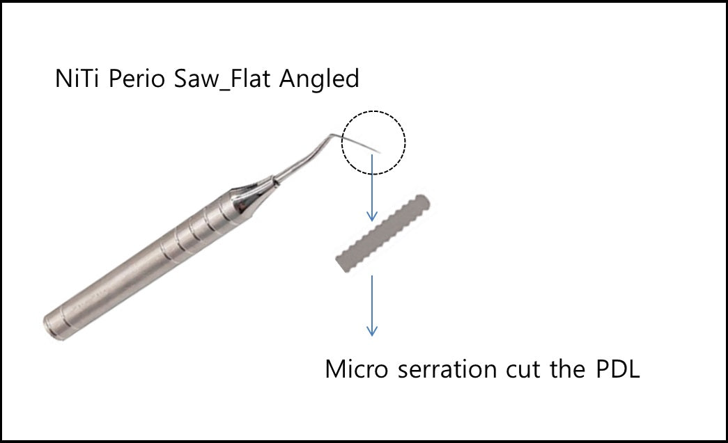 NiTi Perio Saw Flat angled tip, product photo