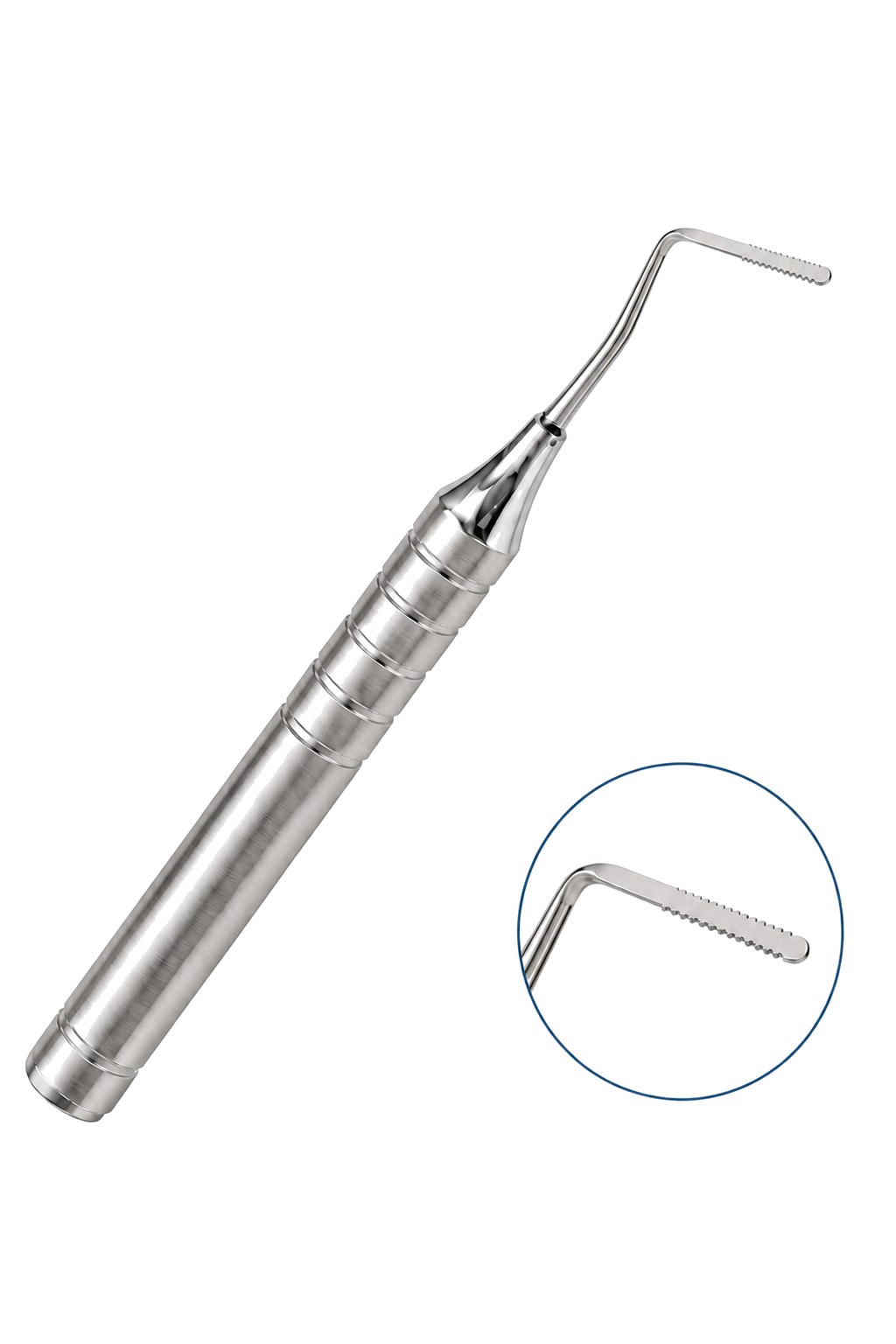NiTi Perio Saw Flat angled tip for interproximal access, micro-serration zoom
