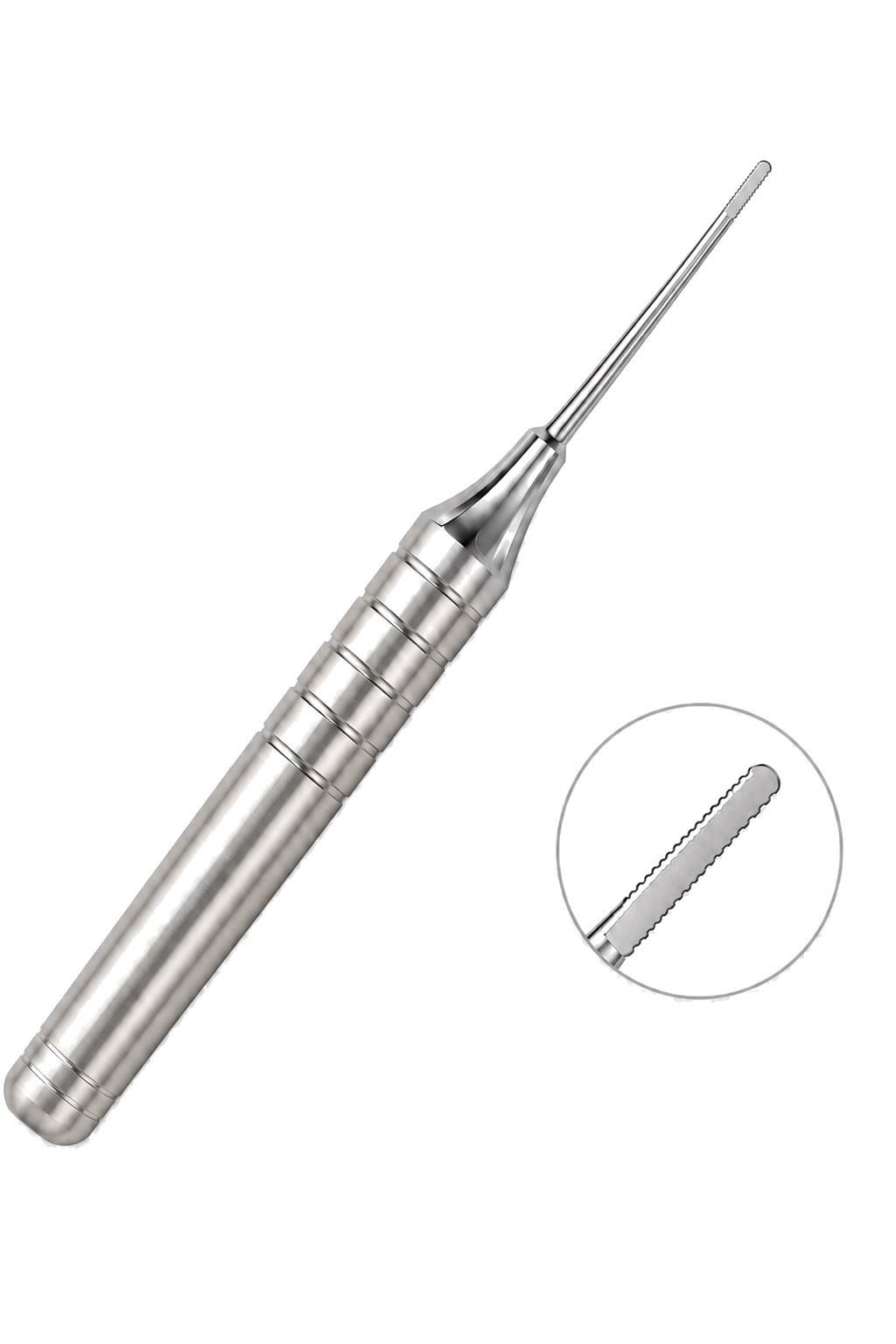 NiTi Perio Saw Straight tip for anterior teeth, veterinary periodontal ligament saw with micro-serration zoom